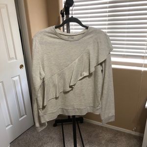 Love, Fire Ruffle Crewneck